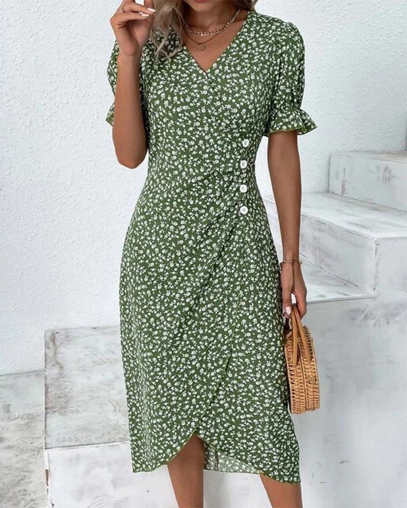 Fleur | Timeless Midi Dress in Floral Print