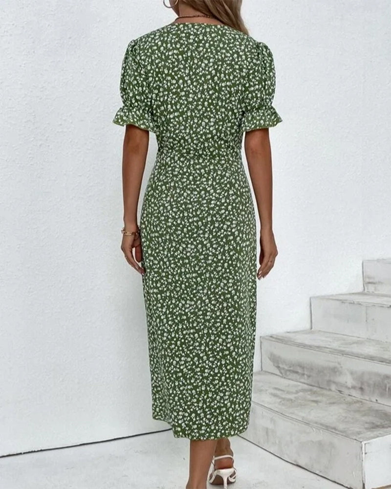 Fleur | Timeless Midi Dress in Floral Print