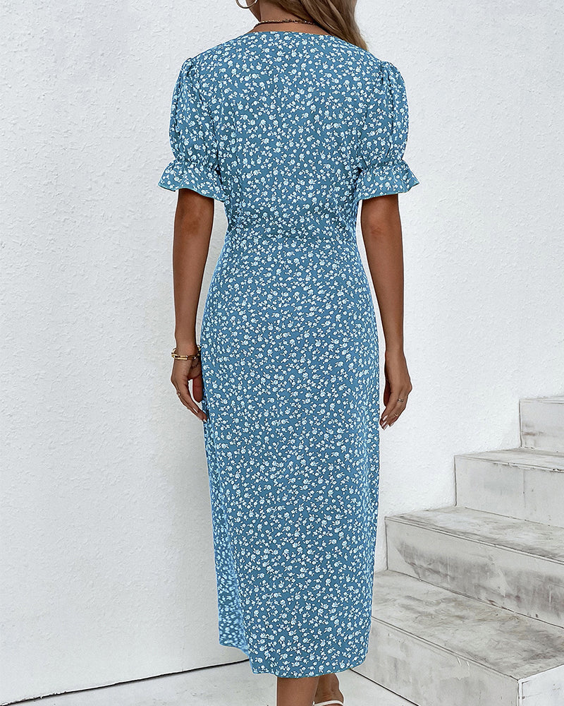 Fleur | Timeless Midi Dress in Floral Print