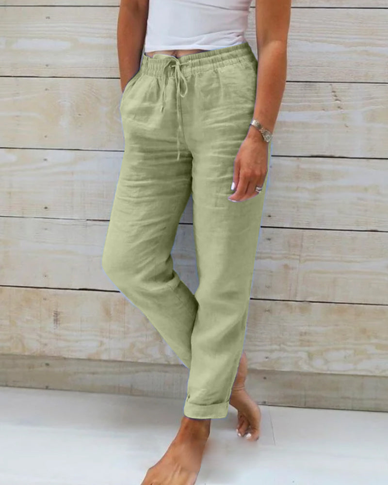 Isabelle | Pants with a Drawstring for Personalized Comfort