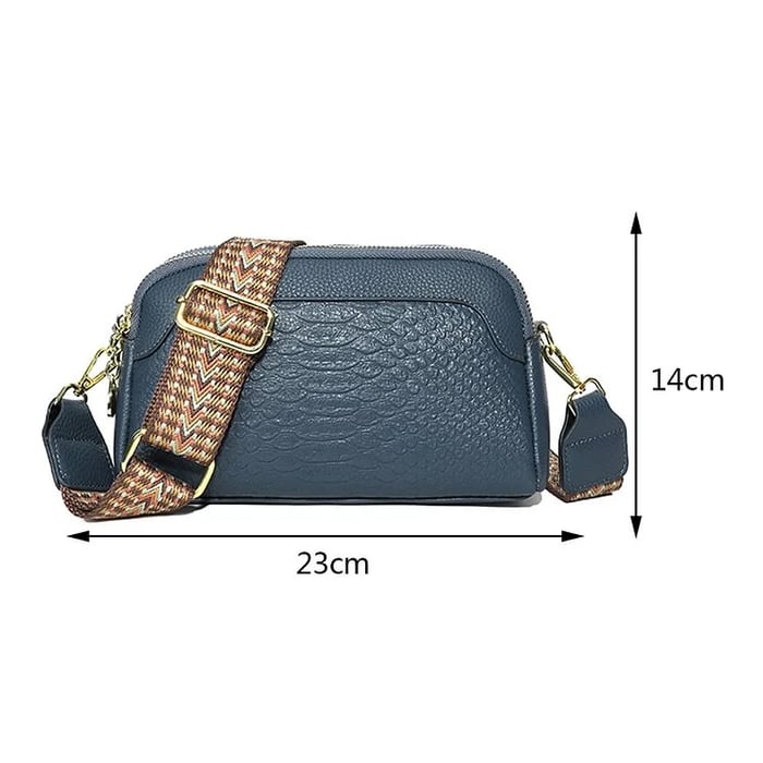 Nathalie | Stylish Alligator Pattern Leather Shoulder Bag