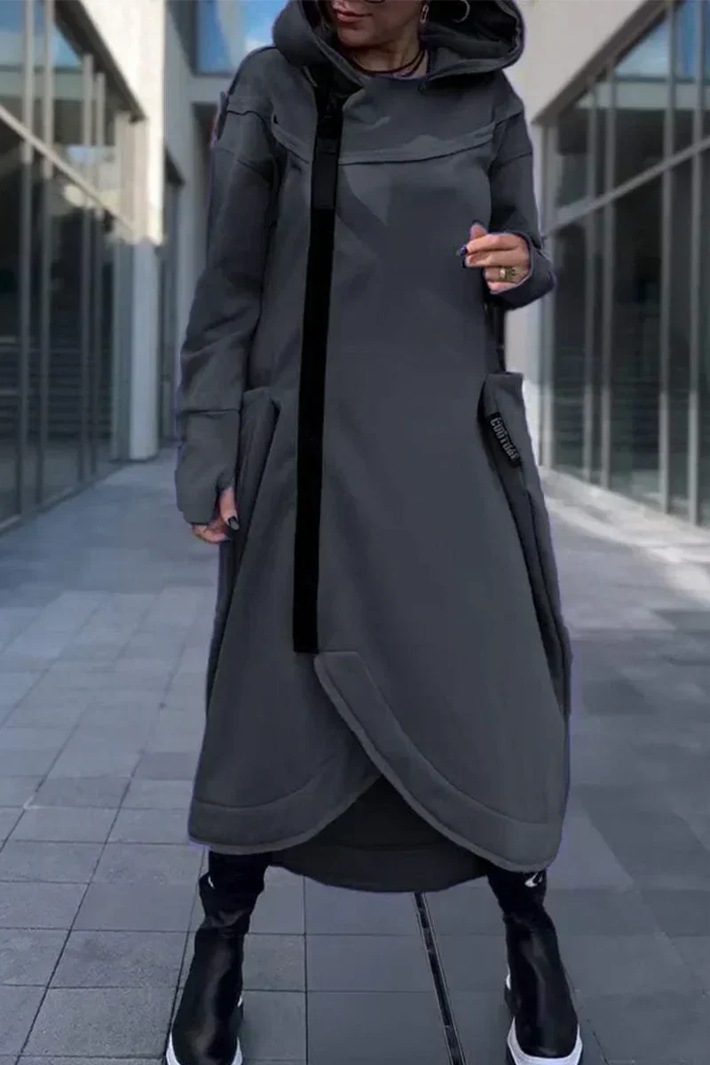 Jennifer – Sporty hoodie coat