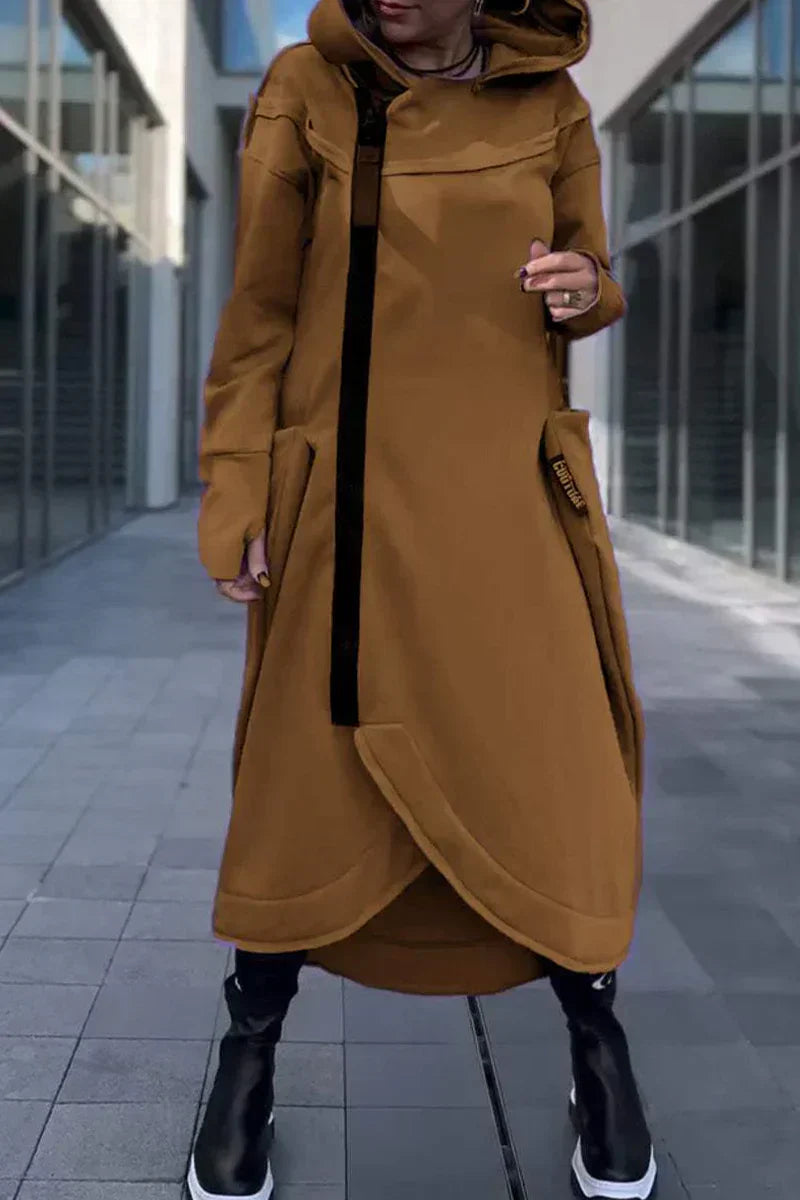 Jennifer – Sporty hoodie coat