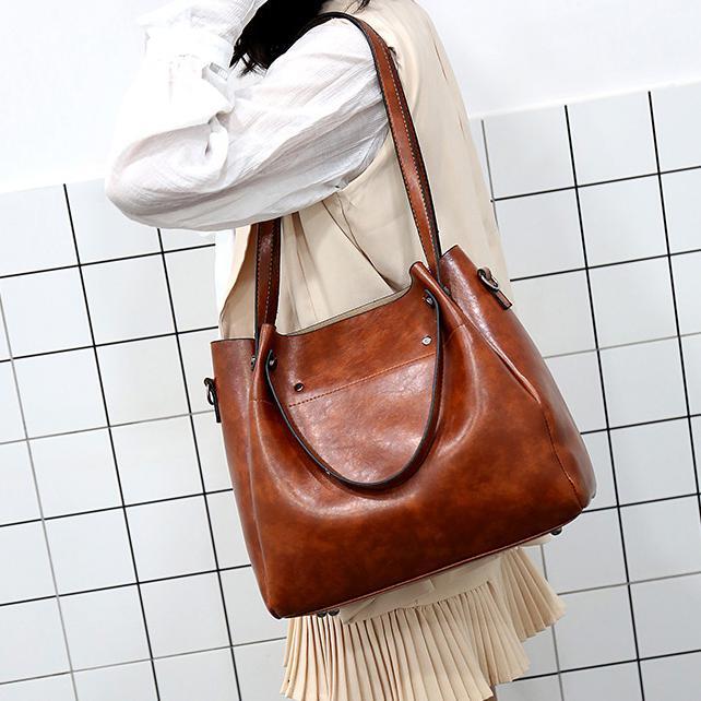 Elin | Vintage 4-Piece Leather Bag Set