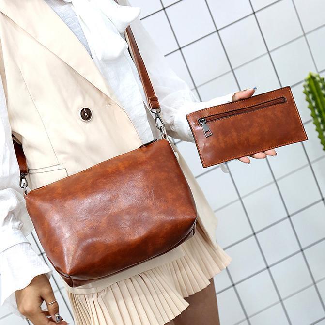 Elin | Vintage 4-Piece Leather Bag Set
