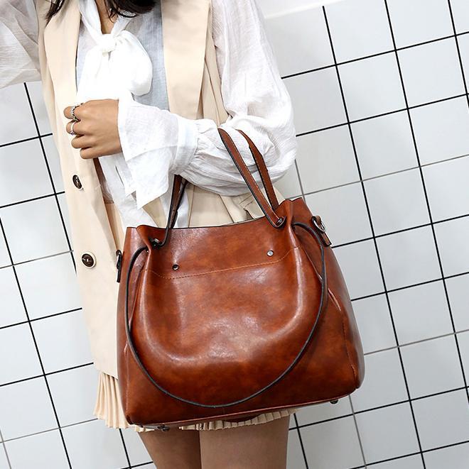 Elin | Vintage 4-Piece Leather Bag Set