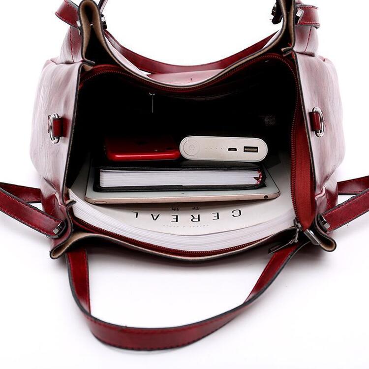 Elin | Vintage 4-Piece Leather Bag Set