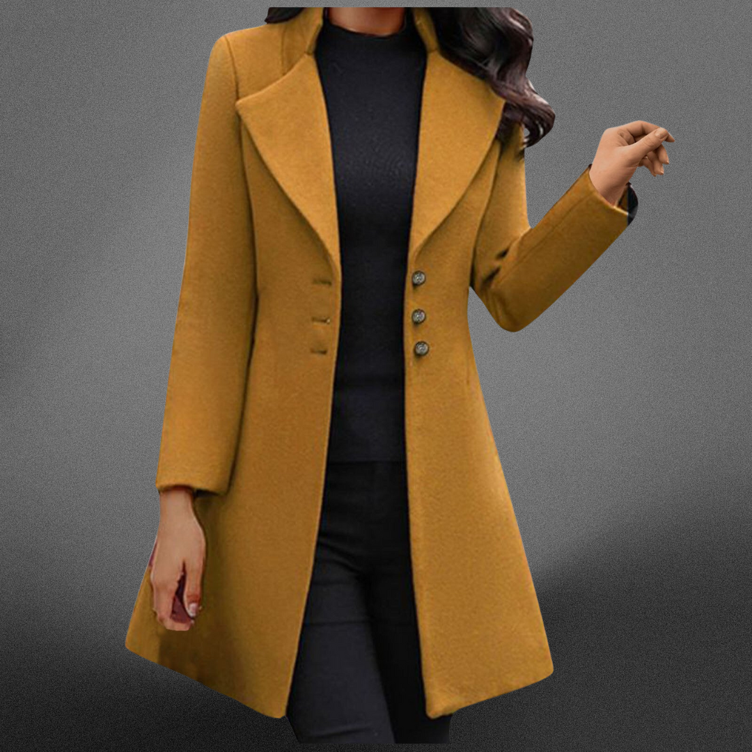 Petronela | Luxury Wool Coat with Long Sleeves