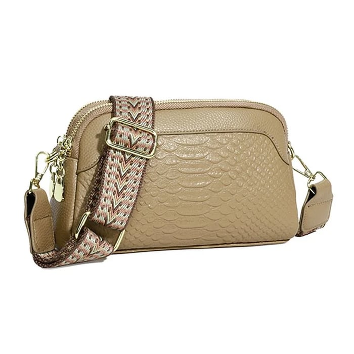 Nathalie | Stylish Alligator Pattern Leather Shoulder Bag