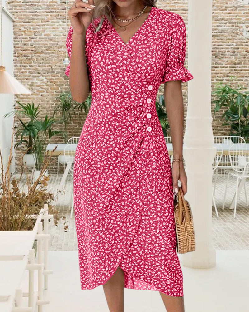 Fleur | Timeless Midi Dress in Floral Print