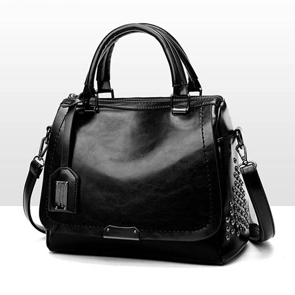 Camilla | Luxury Leather Handbag with Studs