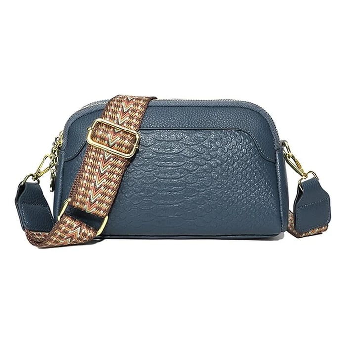 Nathalie | Stylish Alligator Pattern Leather Shoulder Bag