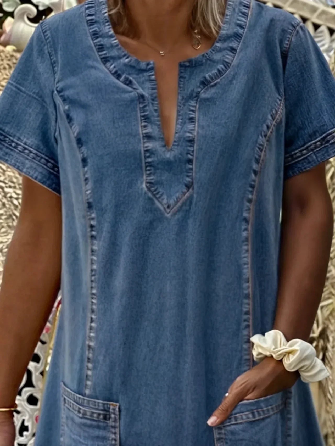 Lily | Soft Denim Dress