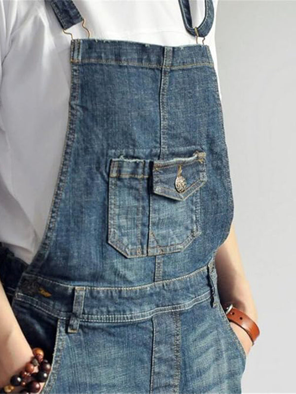 Olimpia | Casual Denim Overall Dress