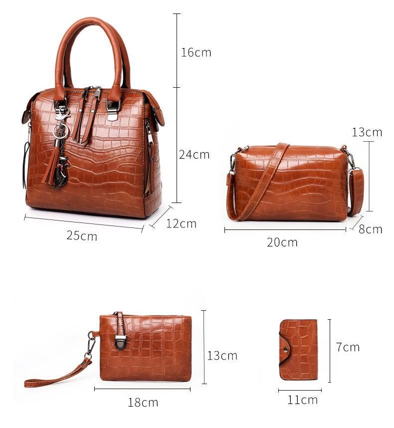 Malin | Modern Leather Bag in 4 Parts