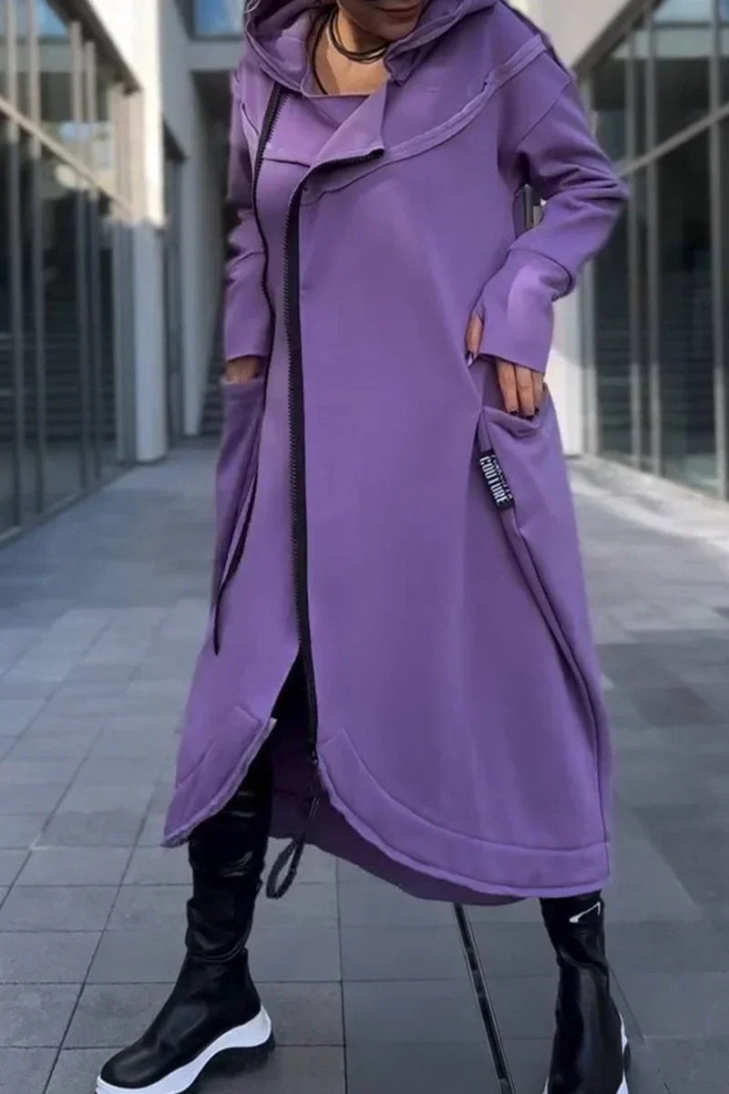 Jennifer – Sporty hoodie coat