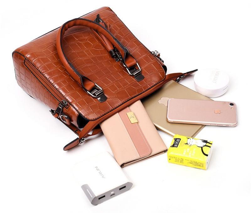 Malin | Modern Leather Bag in 4 Parts