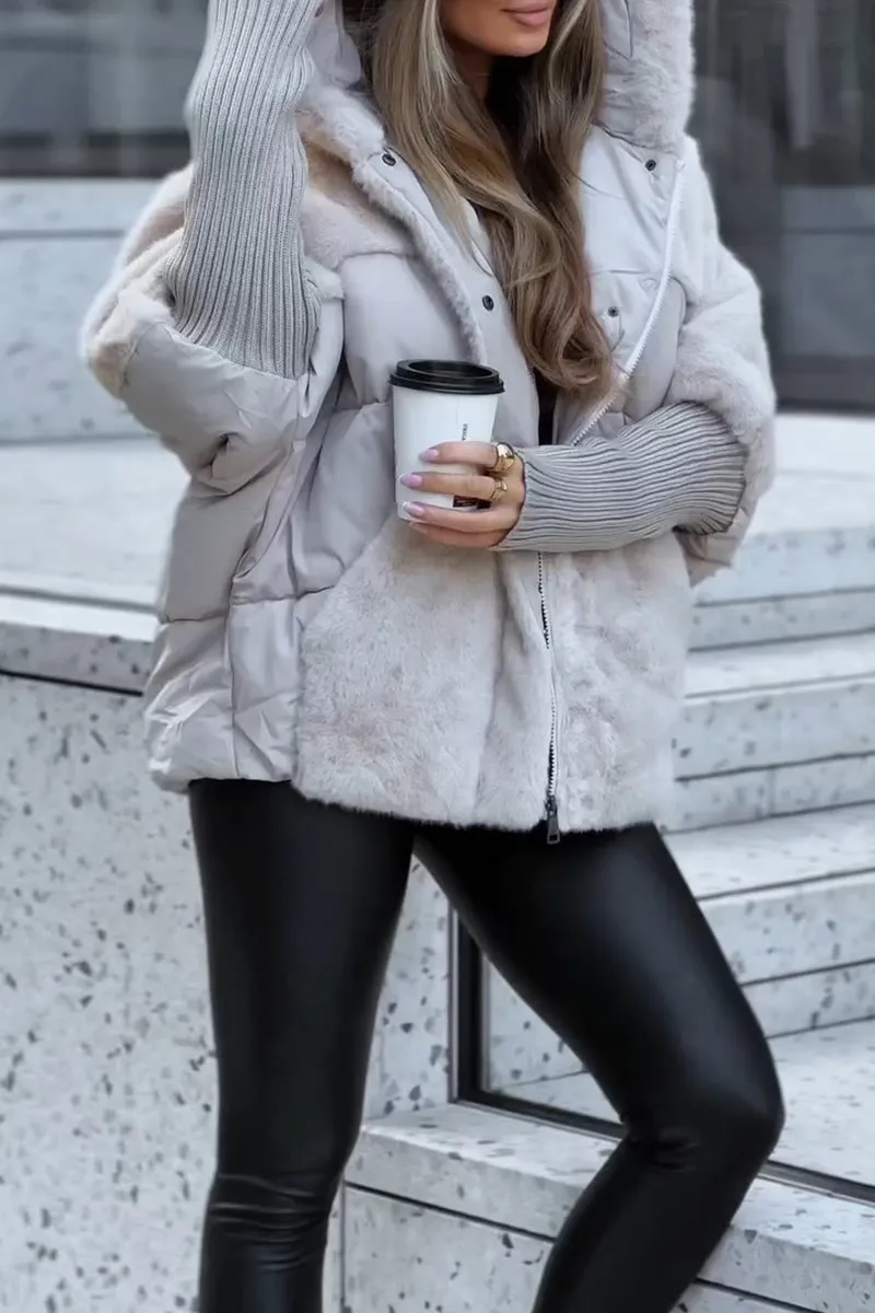 Dagmara™ - Modern and Luxurious Hooded Bomber Jacket