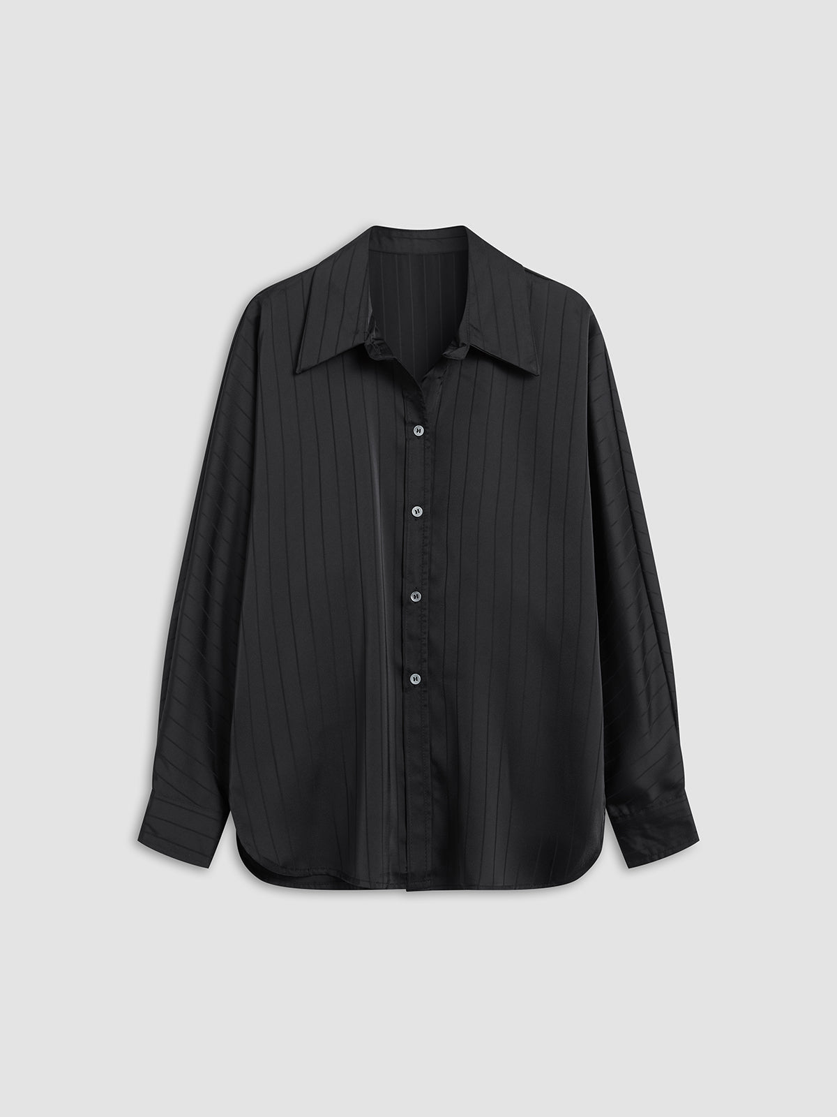 Charlotte Button-Up Collar Shirt, Oversized