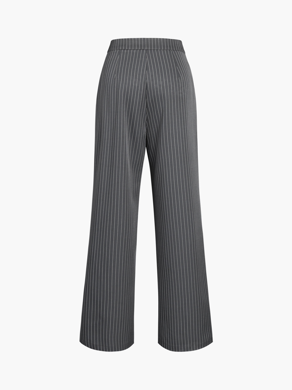 Wide Pleated Striped Pants