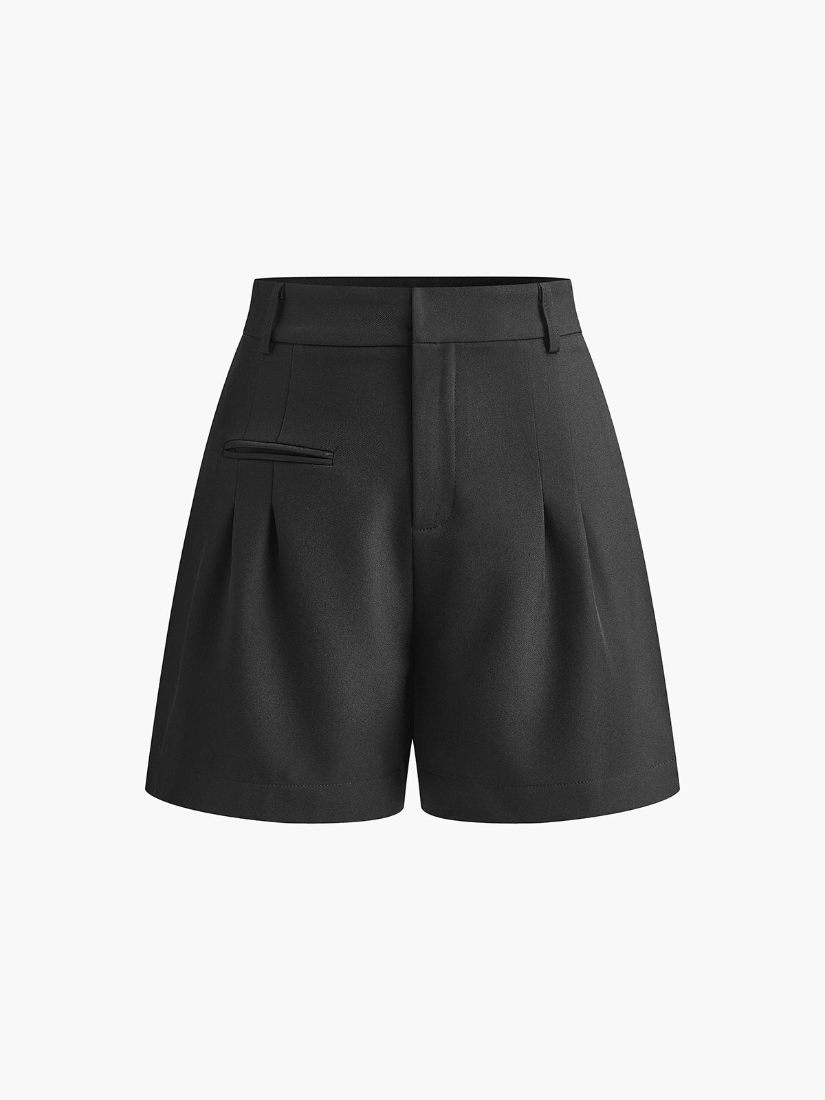 Casual Mid-Rise Shorts Without a Belt