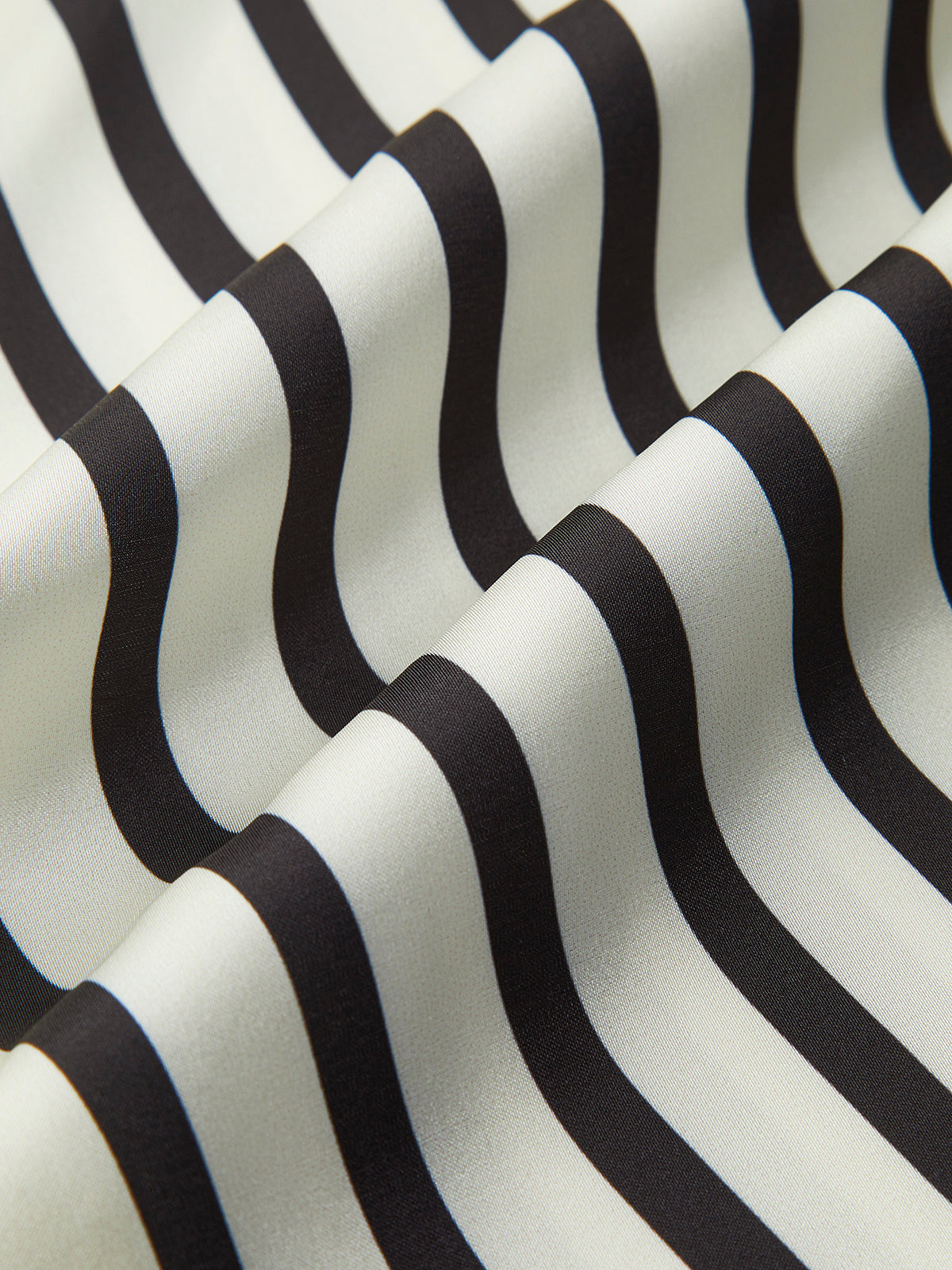 Cozy Shirt with Button and Satin Stripes