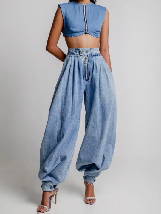 Una™ | High-Waisted Balloon Jeans