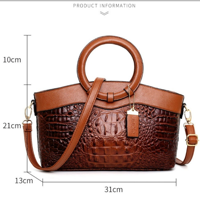 Matilda | Elegant Handcrafted Croco Leather Bag