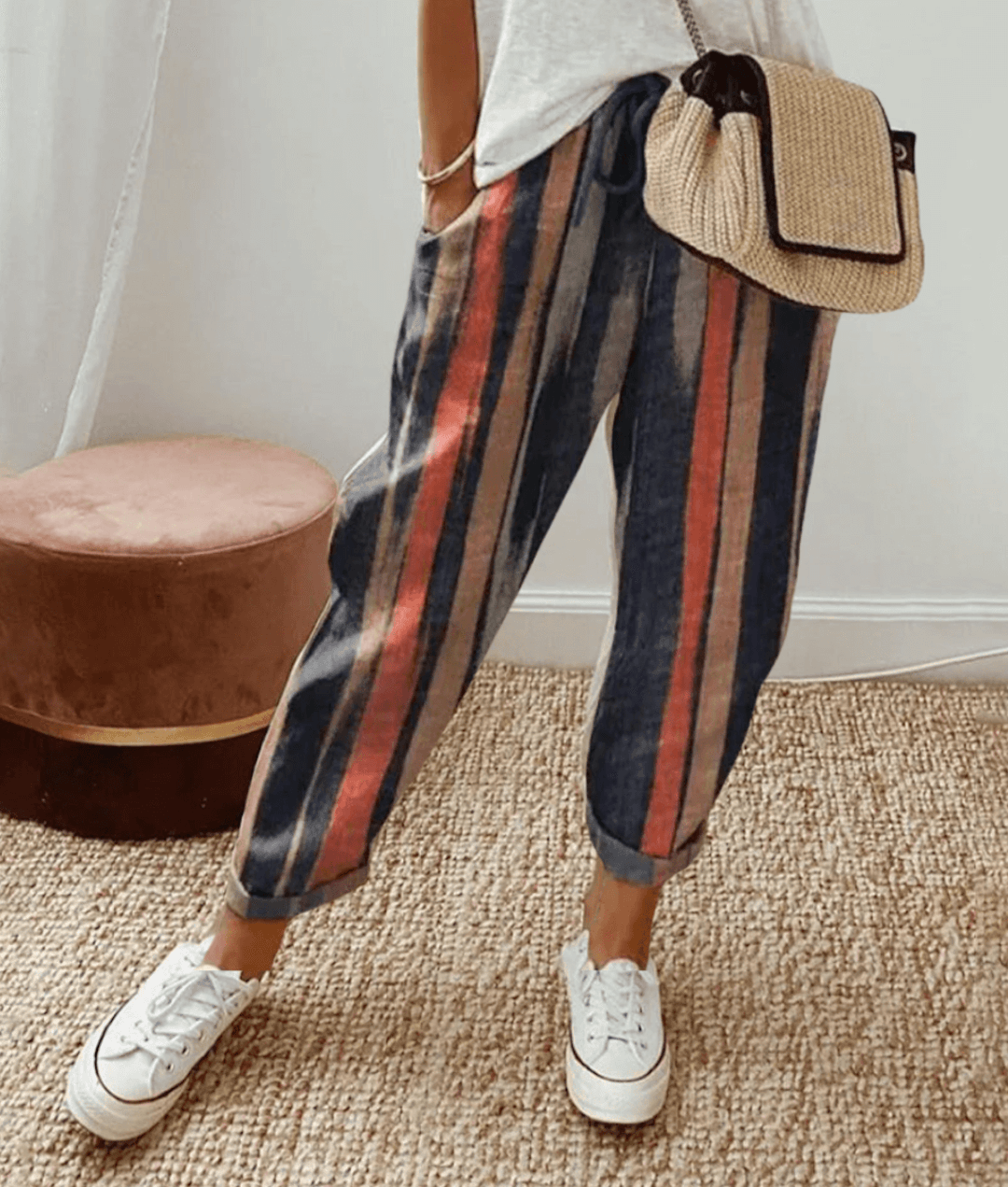 Amélie Cotton and Linen Pants