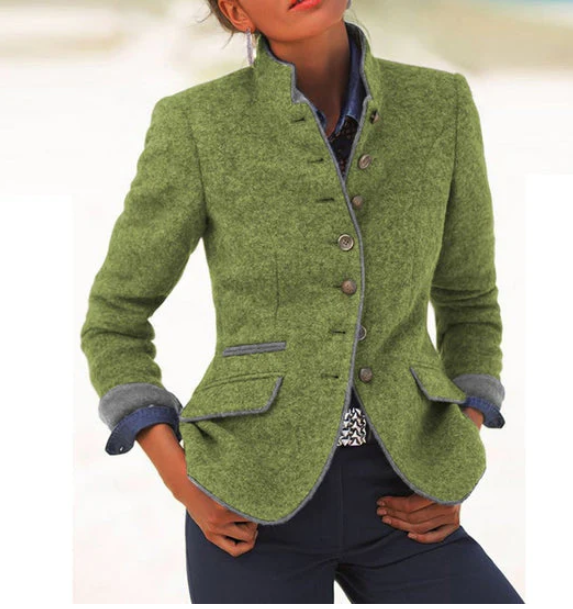 Amara | Elegant cardigan with a high collar