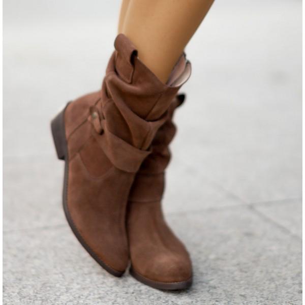 Larysa Suede Ankle Boots