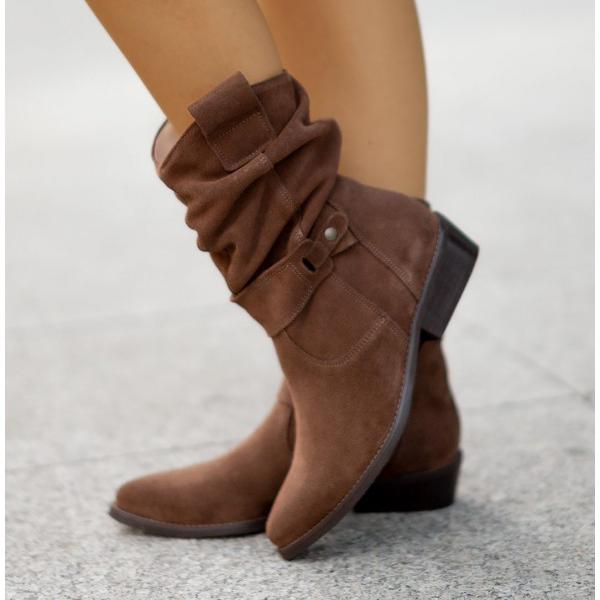 Larysa Suede Ankle Boots