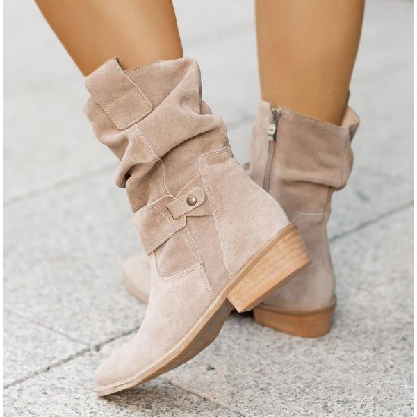 Larysa Suede Ankle Boots