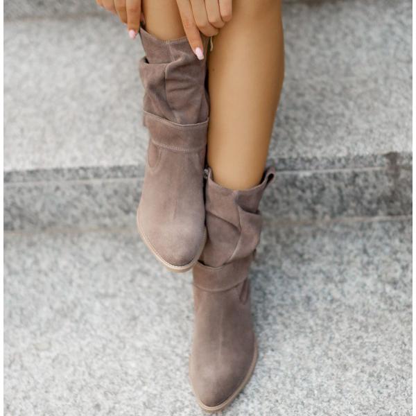 Larysa Suede Ankle Boots