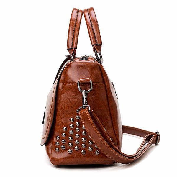 Camilla | Luxury Leather Handbag with Studs
