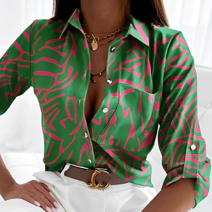 Marin | Statement Blouse Light Green