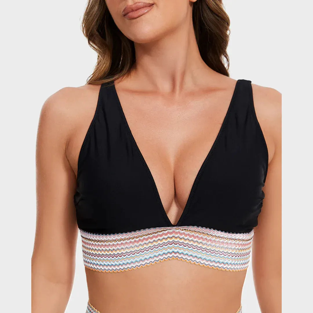 Noa – High-Waisted Bikini with Shaping Band