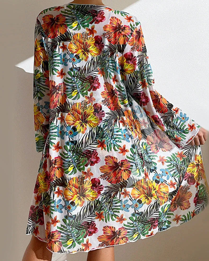 Samoa – Tropical Bikini with Matching Kimono