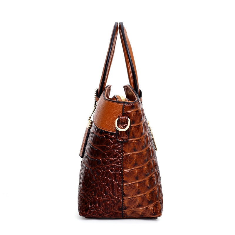 Matilda | Elegant Handcrafted Croco Leather Bag