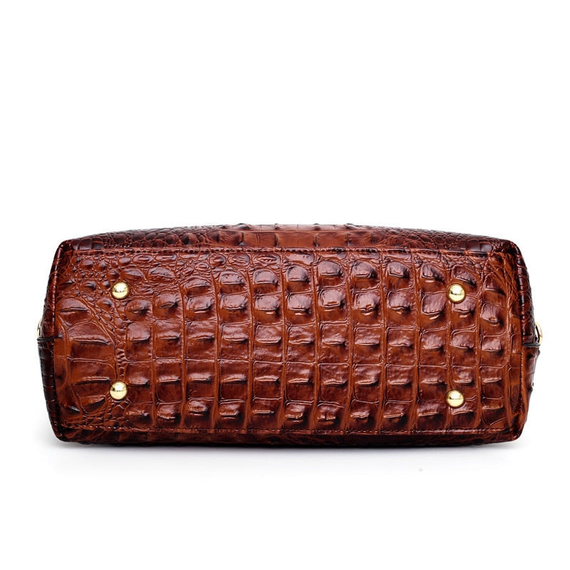 Matilda | Elegant Handcrafted Croco Leather Bag