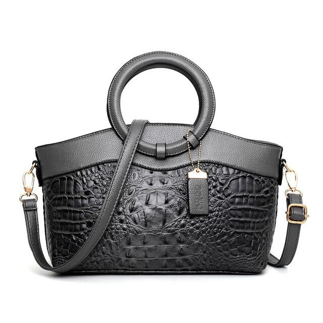 Matilda | Elegant Handcrafted Croco Leather Bag