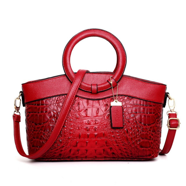 Matilda | Elegant Handcrafted Croco Leather Bag