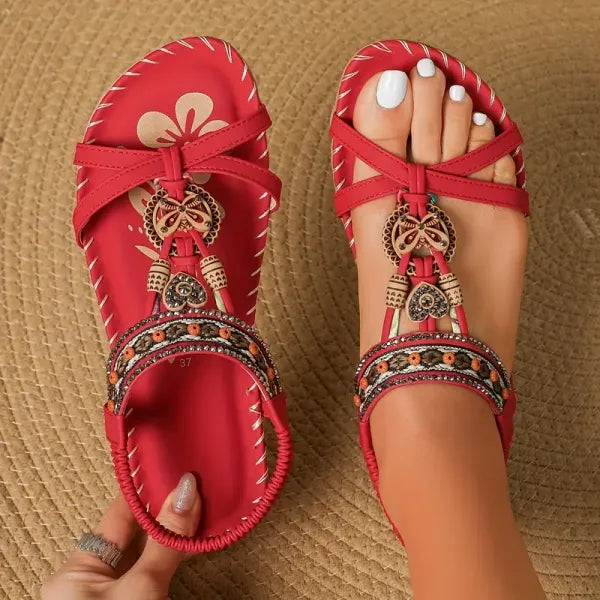 Signe – Orthopedic sandals with boho details