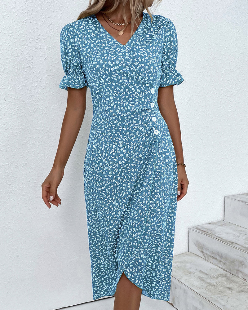 Fleur | Timeless Midi Dress in Floral Print