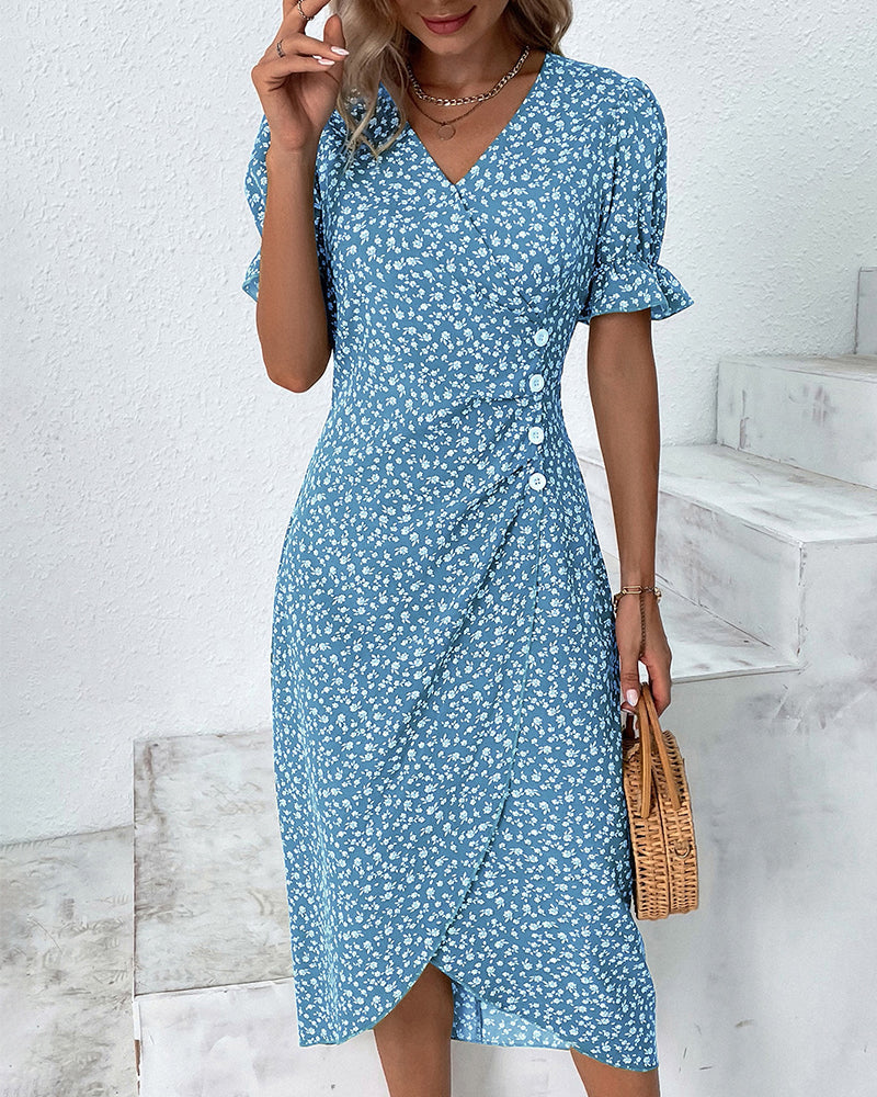 Fleur | Timeless Midi Dress in Floral Print