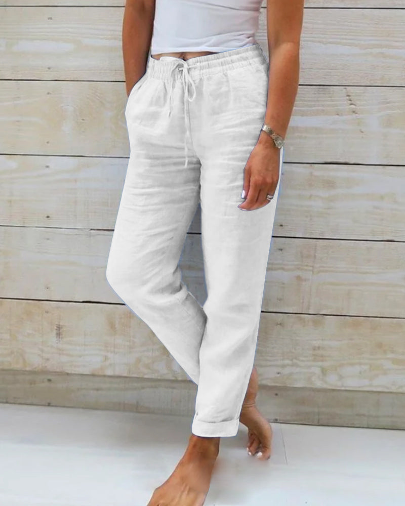 Isabelle | Pants with a Drawstring for Personalized Comfort