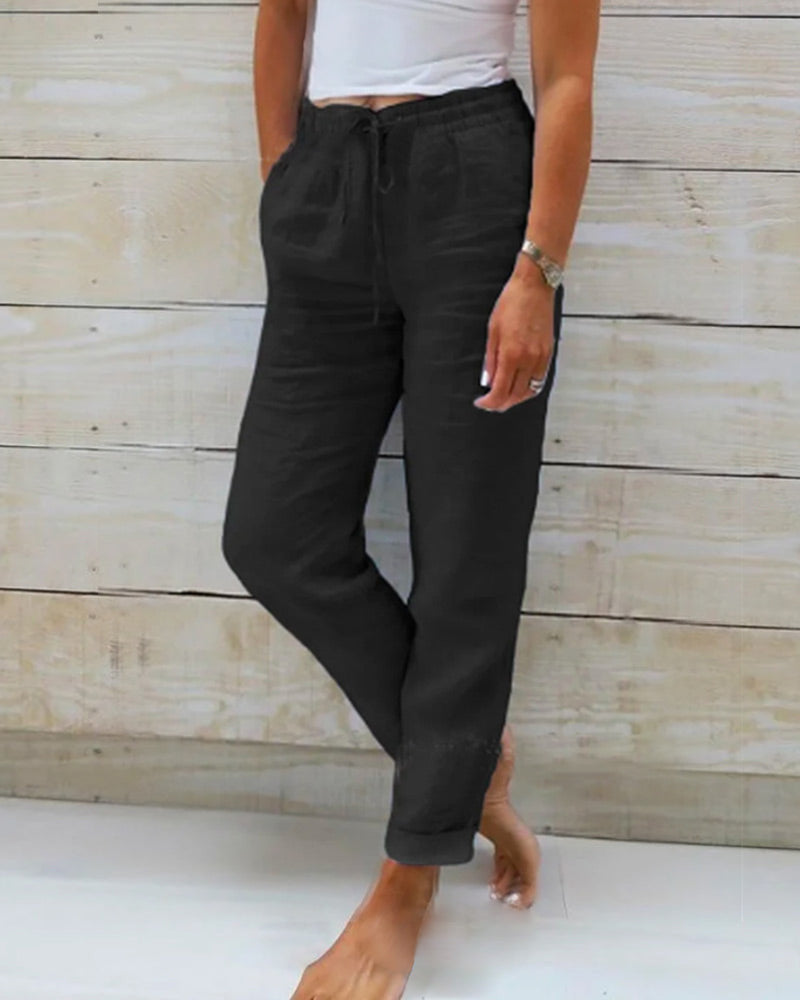 Isabelle | Pants with a Drawstring for Personalized Comfort