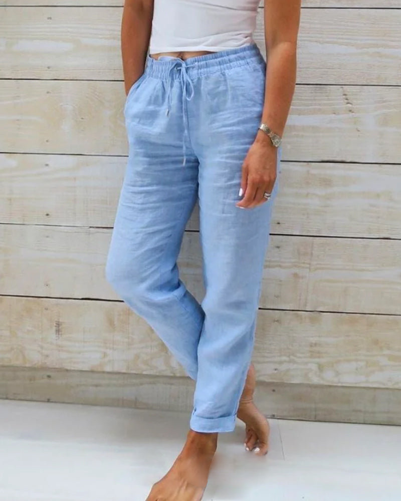 Isabelle | Pants with a Drawstring for Personalized Comfort