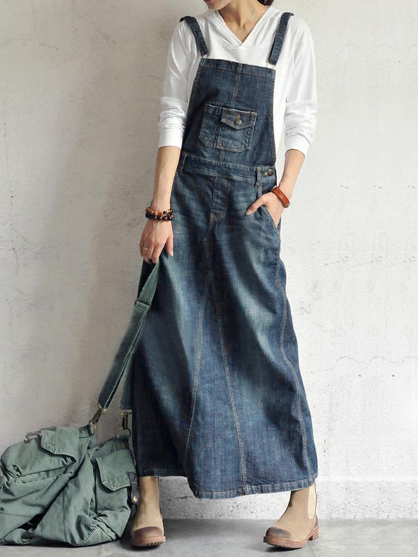 Olimpia | Casual Denim Overall Dress