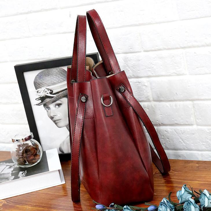 Elin | Vintage 4-Piece Leather Bag Set